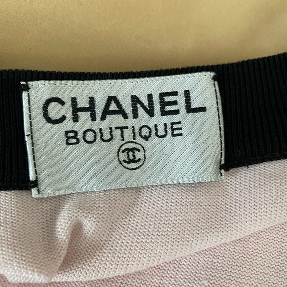 Authentic Chanel pink CC logo buttons cardigan sweater 40 - Picture 4 of 9